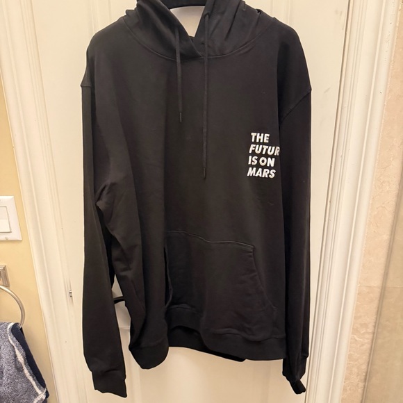 Men’s The Future is on Mars Hoodie Basketball Black Large - Picture 1 of 5